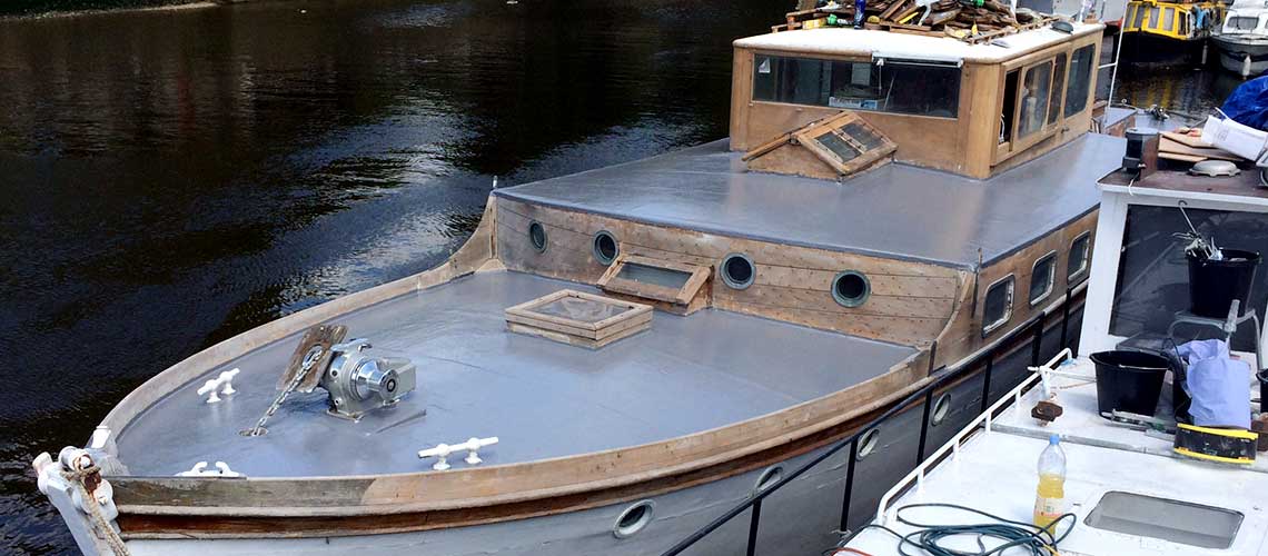 Fibreglass roofing for boats in Surrey & London